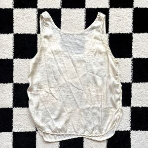 Pull & Bear Cream Slip Tank M